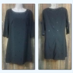 Laura Ashley Black Evening Dress Size 10